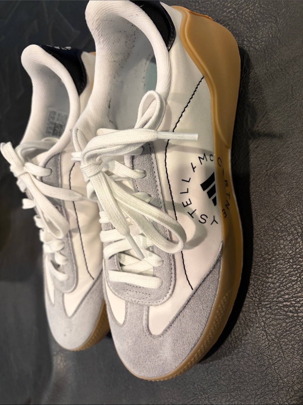 adidas White, Gray & Gum Stella McCartney Sneakers